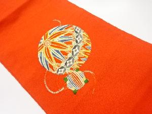 上代紬型染毬模様名古屋帯